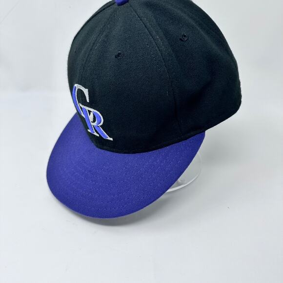Colorado Rockies New Era 5950 Fitted Baseball Hat 7 3/8 Authentic On-Field Cap - Picture 1 of 12